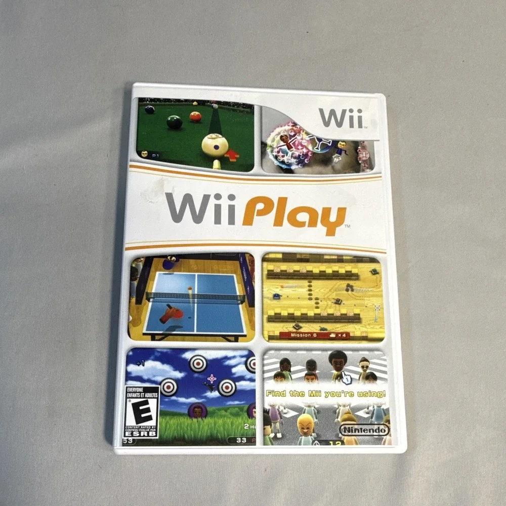 Nintendo Wii Play (2006) Nintendo Wii E Party Mini Games Multiplayer NTSC-U/C